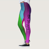 Helle Farbwellen - Leggings für Frauen (Links)