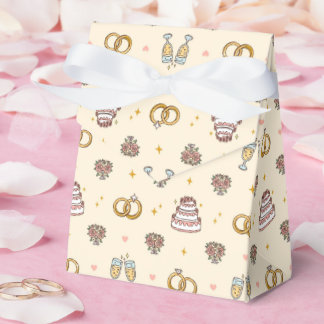 Helle Favor-Schachteln für Hochzeitsringe Geschenkschachtel