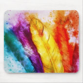 Helle Federn Mousepad (Vorne)