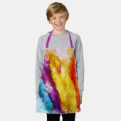 Helle Federn Schürze (Getragen)