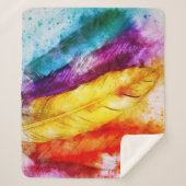 Helle Federn Sherpadecke (Vorderseite)