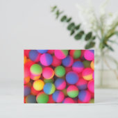 Helle federnd Bälle Postkarte (Stehend Vorderseite)