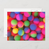 Helle federnd Bälle Postkarte (Vorne/Hinten)