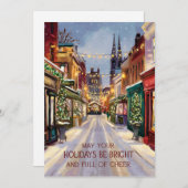 Helle Feiertage - Weihnachtskarte Feiertagskarte (Vorne/Hinten)