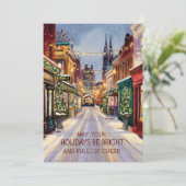 Helle Feiertage - Weihnachtskarte Feiertagskarte (Stehend Vorderseite)