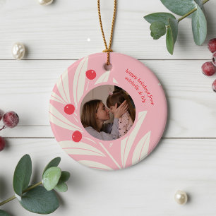 Helle Feiertagsfoliage Ornament Karte