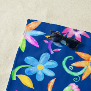 Helle, feine Blume Strandtuch
