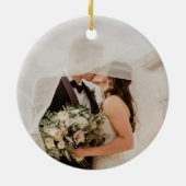 Helle, feine rosa und rote, moderne Monogramm-Hoch Keramik Ornament (Hinten)