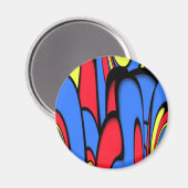 Helle festliche Farben Magnet (Vorderseite/Rückseite)