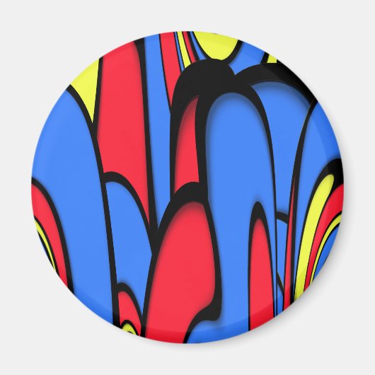 Helle festliche Farben Magnet (Vorne)