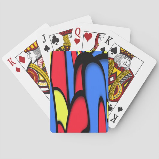 Helle festliche Farben Spielkarten (Rückseite)