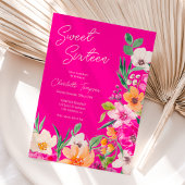 Helle, fette Blume Drehbuch Sweet 16 Einladung
