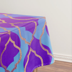 Helle Fette Lebendige Orange Lila Fuchsien Dreibla Tischdecke