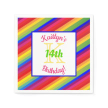 Helle Fiesta Streifen | Paper Party Napkin