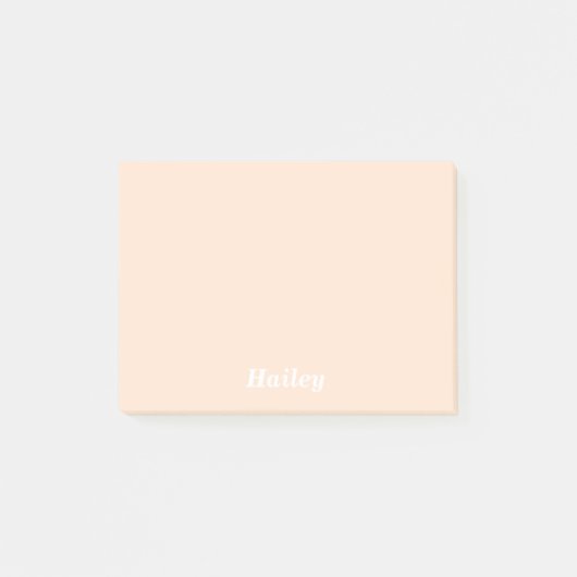 Helle Fischcremesuppen-personalisierte Post-it Klebezettel (Vorderseite)
