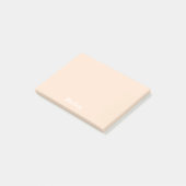 Helle Fischcremesuppen-personalisierte Post-it Klebezettel (angewinkelt)