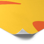 Helle Fische nahtlos. Handgezogene Seehandlung Poster (Ecke)