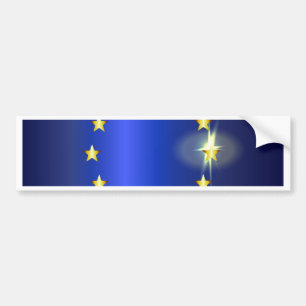 Helle Flagge EU Autoaufkleber