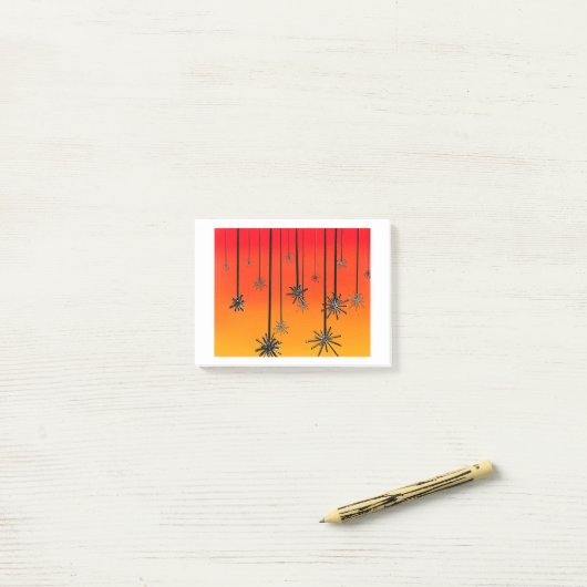 Helle, flammende Lüster. Jeden Anlaß notecard Post-it Klebezettel (Auf Schreibtisch)