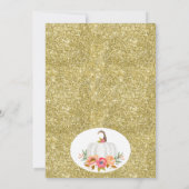 Helle Floral White Pumpkin Danke Karte (Rückseite)