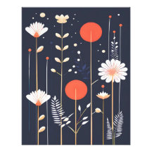 Helle, florale abstrakte Kunst