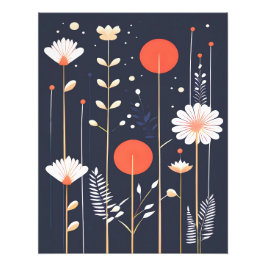 Helle, florale abstrakte Kunst Fotodruck