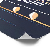 Helle, florale abstrakte Kunst Poster (Ecke)