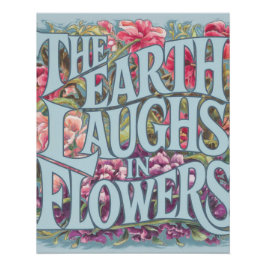 Helle florale Kunst Moderne Wohngestaltung Poster