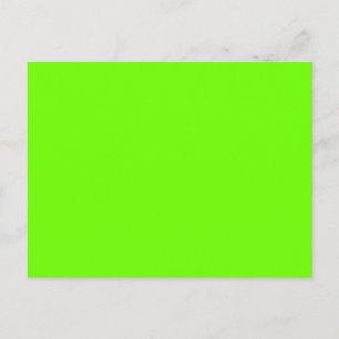 Helle Fluorescent Neon Green Postkarte