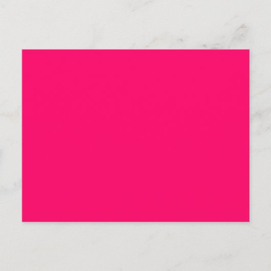 Helle Fluoreszenz Hot Pink Neon Postkarte (Vorderseite)