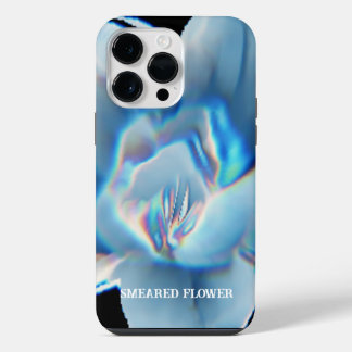 HELLE FLUORESZIERENDE VERSCHMIERTE BLUME iPhone 14 PRO MAX HÜLLE