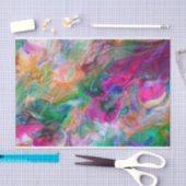 Helle flüssige Farbpsychedelisches flippiges Seidenpapier (Handwerk)