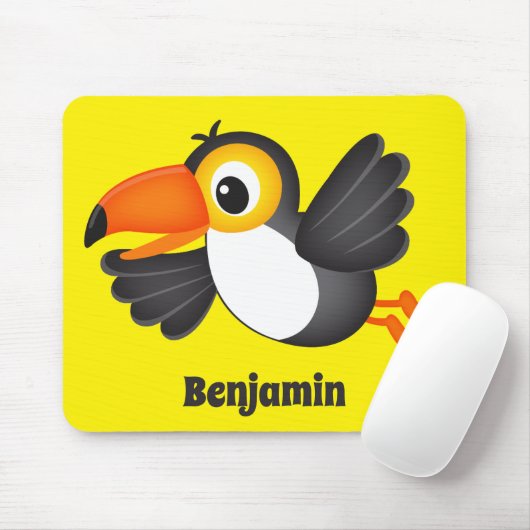 Helle Flying Toucan Yellow Mouse Pad Mousepad (Mit Mouse)