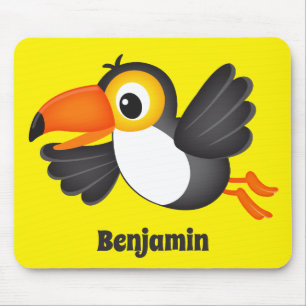 Helle Flying Toucan Yellow Mouse Pad Mousepad