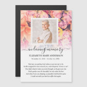 Helle Foto Beileid Beerdigung Gebetkarte Magnetkarte (Vorne/Hinten)