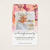 Helle Foto Beileid Beerdigung Gebetskarte (Vorderseite)