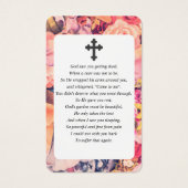 Helle Foto Beileid Beerdigung Gebetskarte (Rückseite)