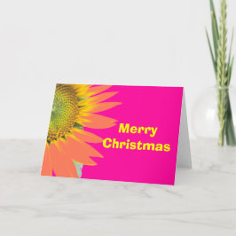 Helle frohe Weihnachten Rosa und Gelbe Blume