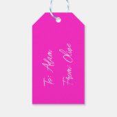 Helle fröhliche Geschenkanhänger (Rückseite)