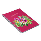 Helle, fröhliche Sonnenblumen & tropische Notizblock (Rechte Seite)