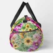 Helle, fröhliche Sonnenblumen und tropische Blume Duffle Bag (Rechts)
