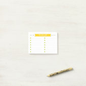 Helle Fröhliche To-Do-Liste Post-it Klebezettel (Auf Schreibtisch)