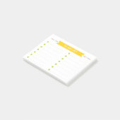 Helle Fröhliche To-Do-Liste Post-it Klebezettel (angewinkelt)