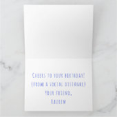 Helle fröhliche Vintag Camper Happy Birthday Card Karte (Innenseite)