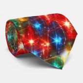 Helle fröhliche Weihnachtsleuchten Neck Tie Krawatte (Gerollt)