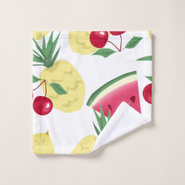 Helle Früchte und Beeren auf weiß. Kissen werfen Waschlappen