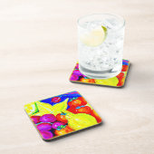 Helle Früchte und Sternenhimmel. Jetzt kaufen Getränkeuntersetzer (Rechte Seite)