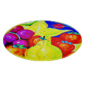 Helle Früchte und Sternenhimmel. Jetzt kaufen Schneidebrett (Ecke)