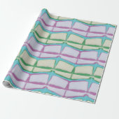 Helle Frühlings-Chevron-Shibori Geschenkpapier (Ungerollt)