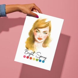 Helle Frühlingsart Saisonfarbanalyse Art Poster